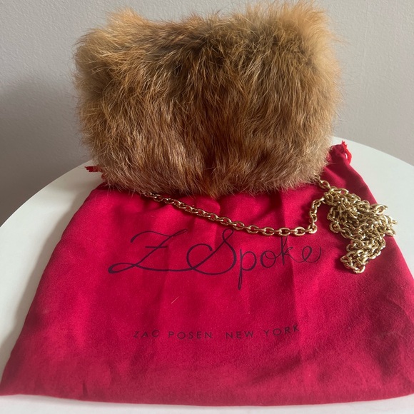 Zac Posen Handbags - Zac Posen Fox Fur Crossbody/Evening Bag